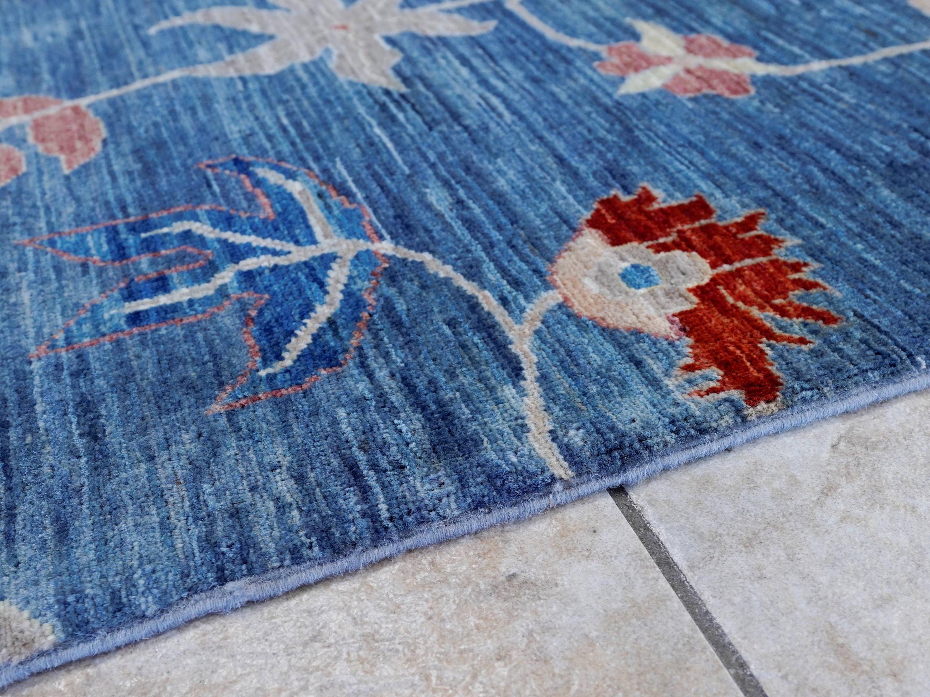 9x12 Ft Blue Dragon Rug - Afghan Oriental Area Rug