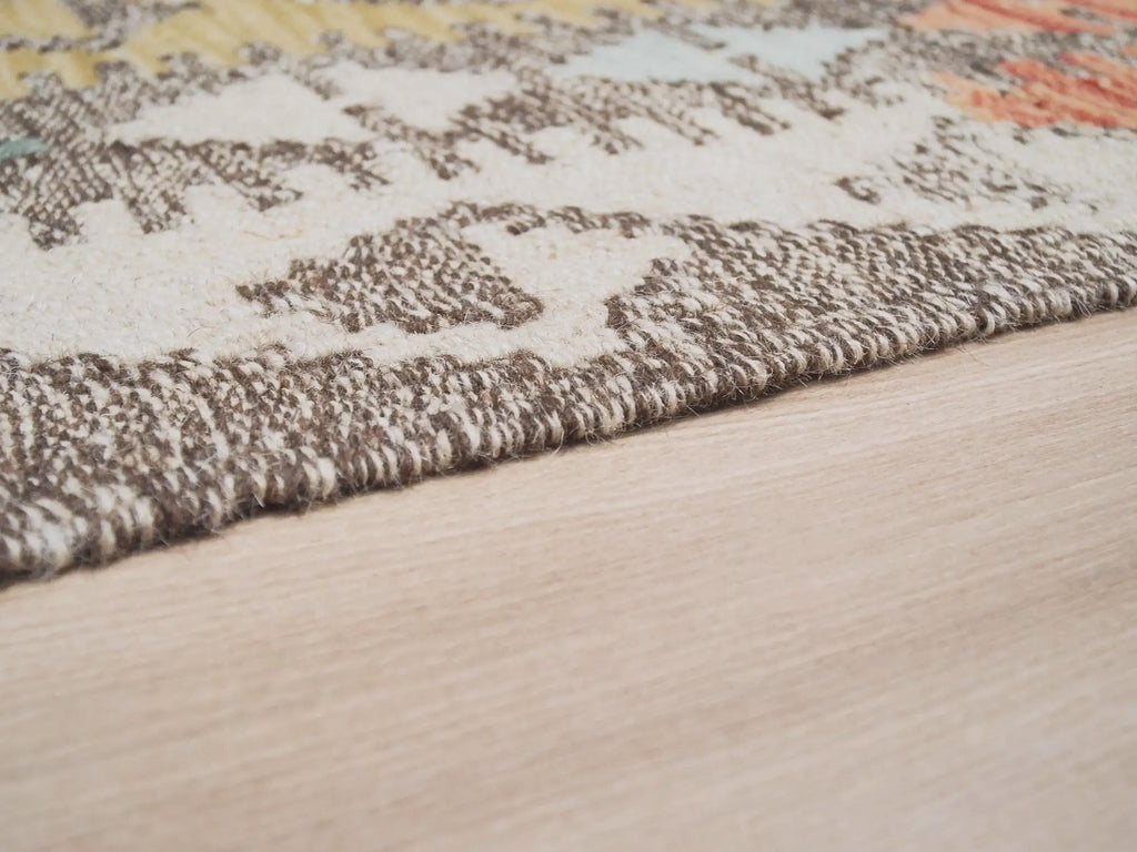 5x7 Ft Colorful Kilim Rug - Handwoven Afghan Flat Weave - Tribal Design