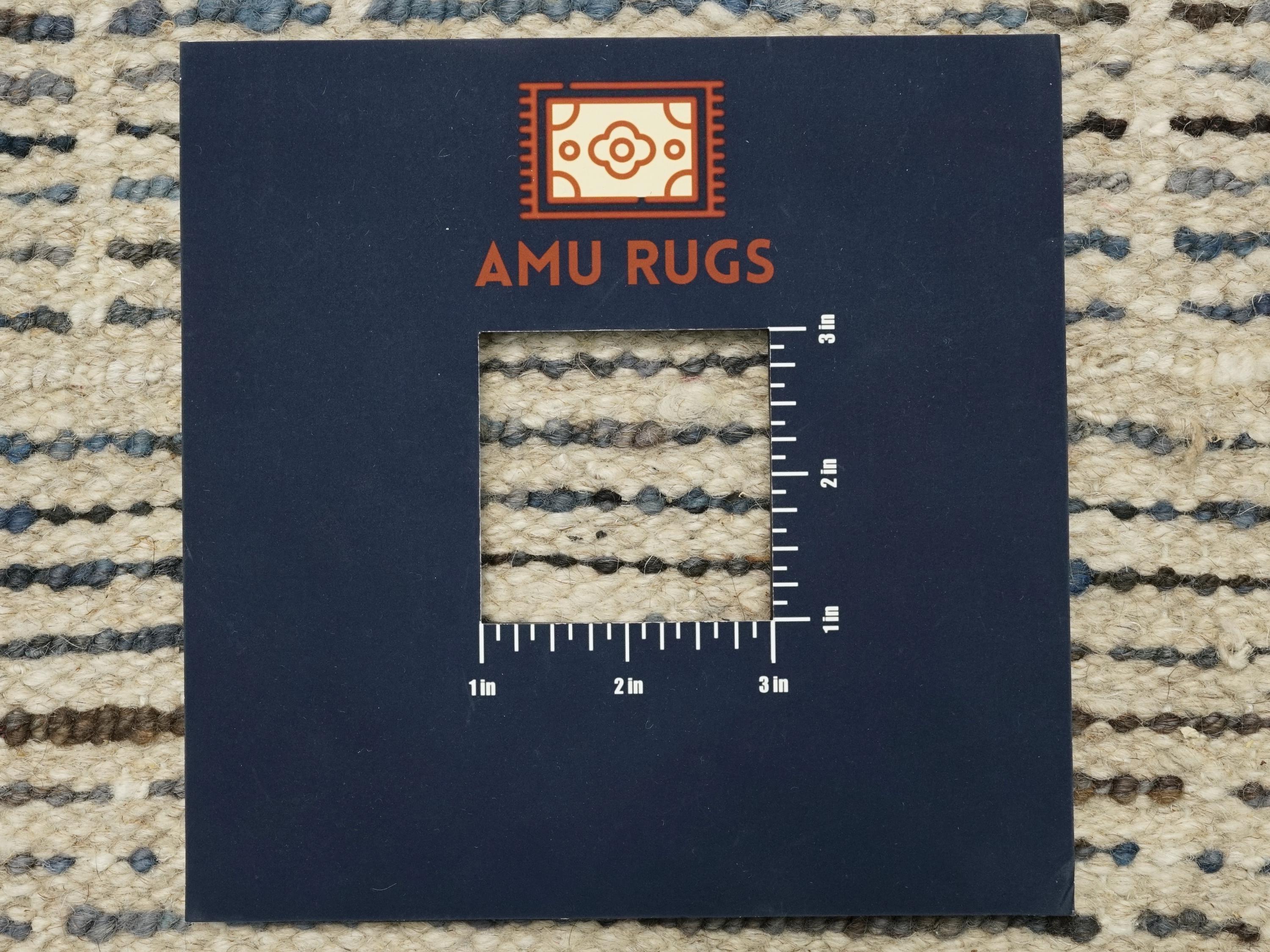 10 Ft Blue Moroccan Runner Rug - Afghan Wool Rug