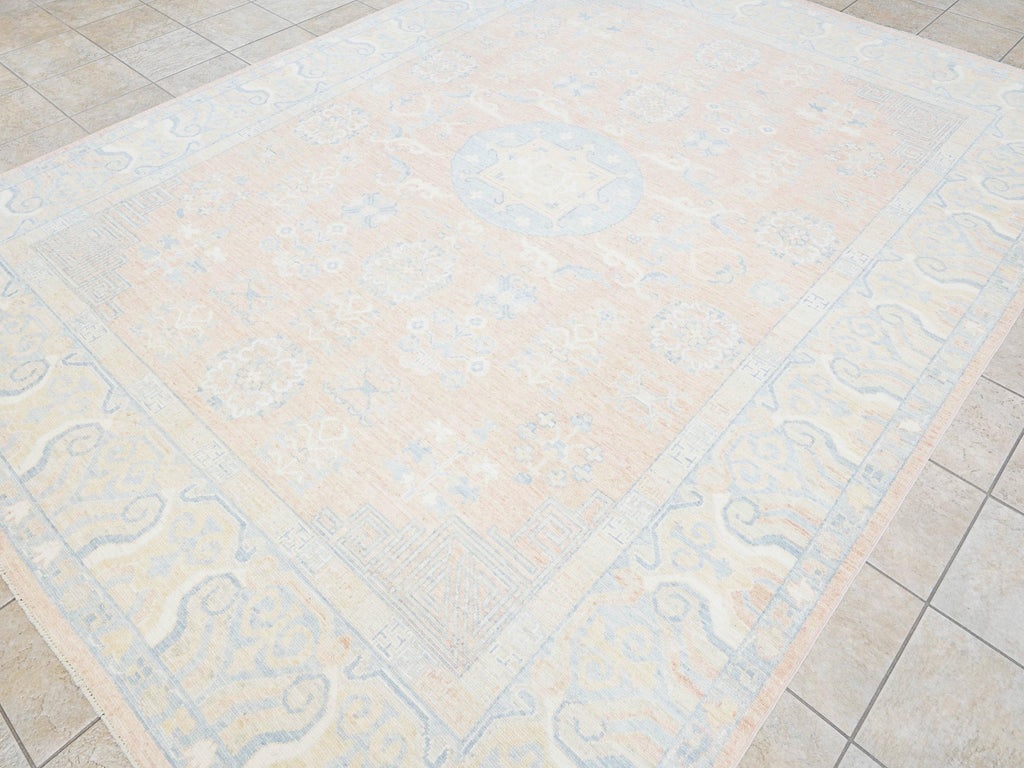 9x12 Ft Orange Oushak Rug - Handmade Area Rug - Ottoman Design