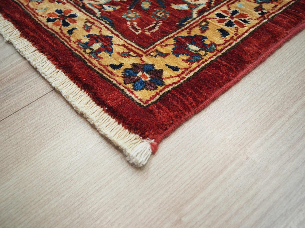 10x14 Ft Red Serapi Rug - Hand Knotted Wool Medallion Rug