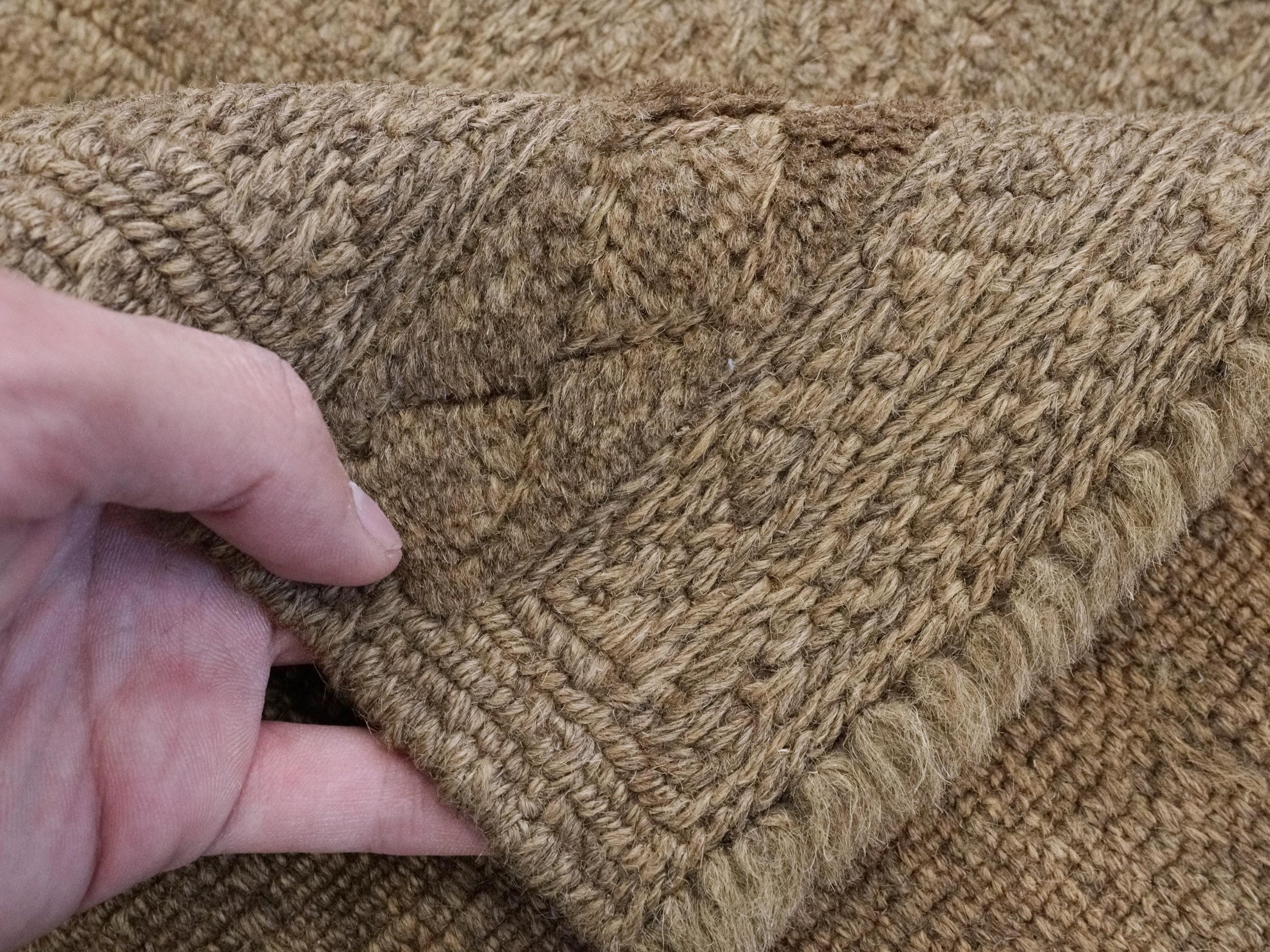 5x6 Ft Vintage Brown Tribal Kilim Rug - Hand Knotted Wool Area Rug