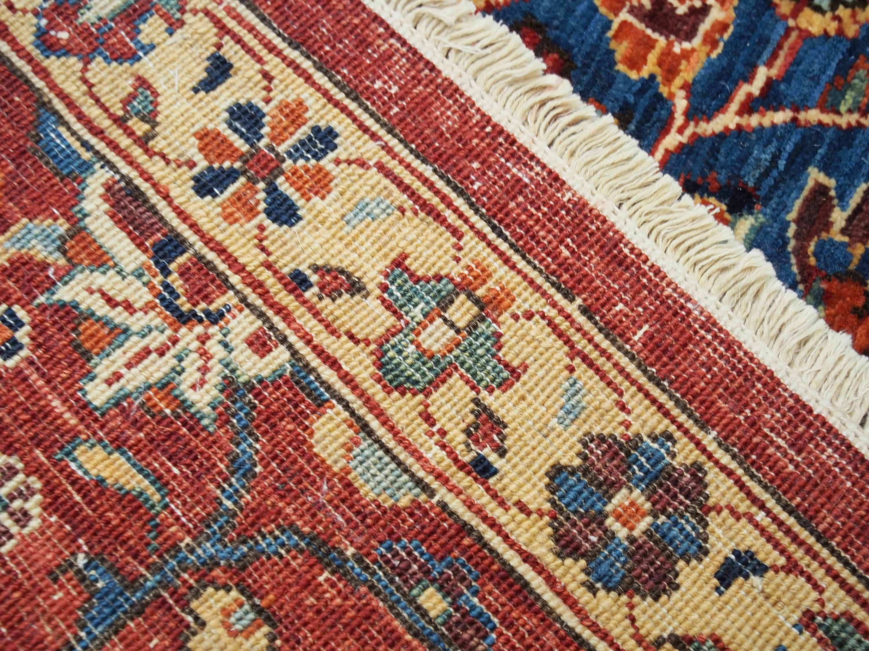 10x14 Ft Red Serapi Rug - Hand Knotted Wool Medallion Rug