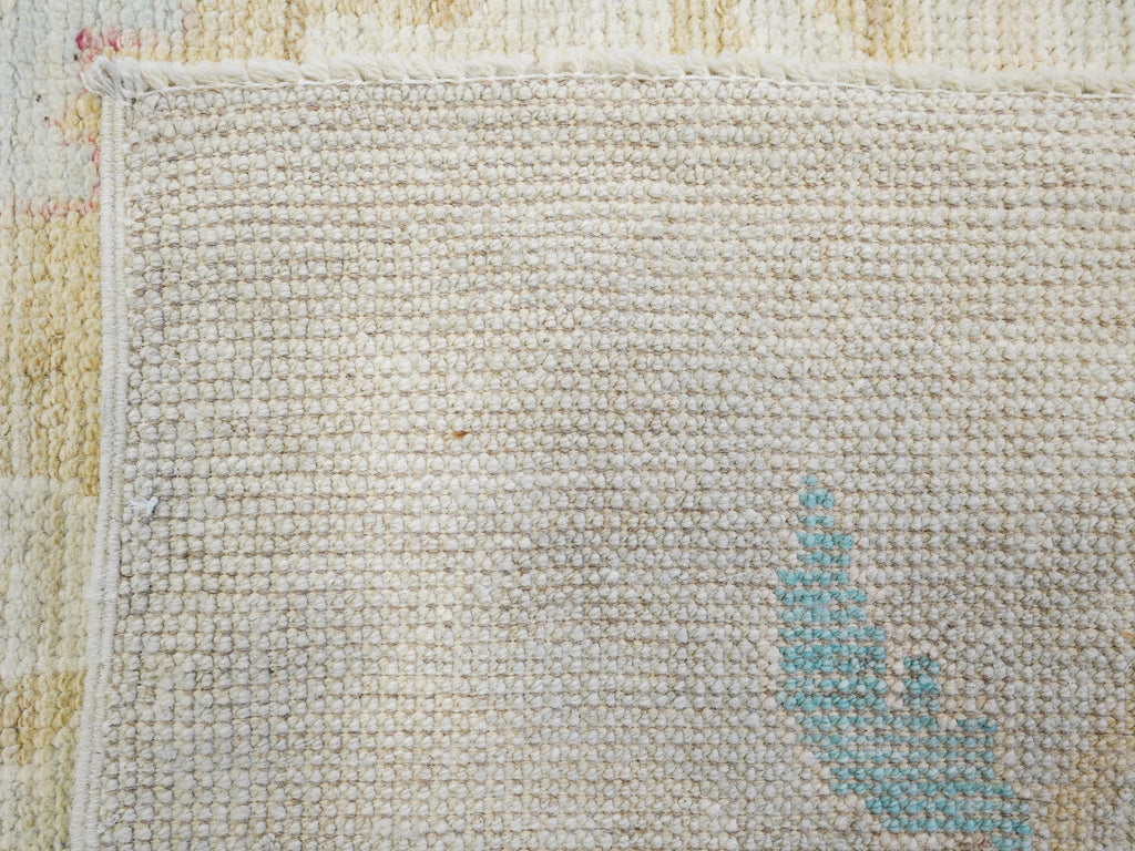 10x14 Ft Colorful Pastel Ushak Rug - Hand Knotted Afghan Rug - Turkish Design