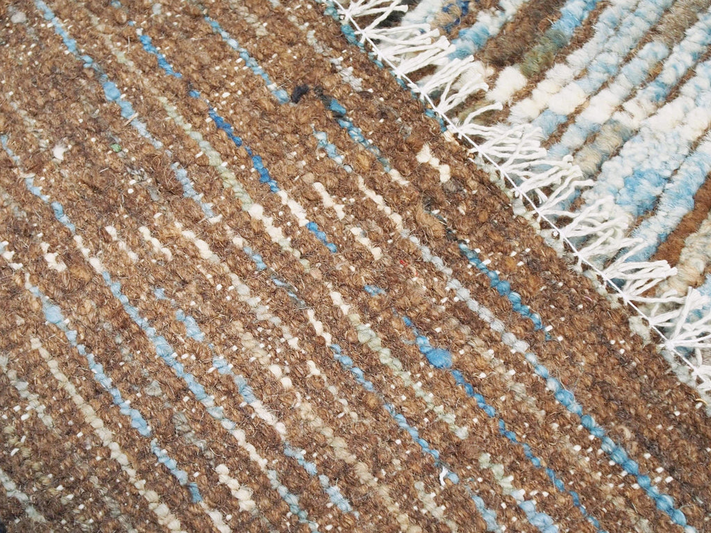 4x6 Ft Blue Moroccan Rug - Hand Knotted Wool Area Rug