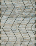 3x5 Ft Blue Moroccan Rug - Hand Knotted Area Rug