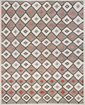 8x10 Ft Brown & Beige Kilim Rug - Flat Weave Area Rug - Tribal Design