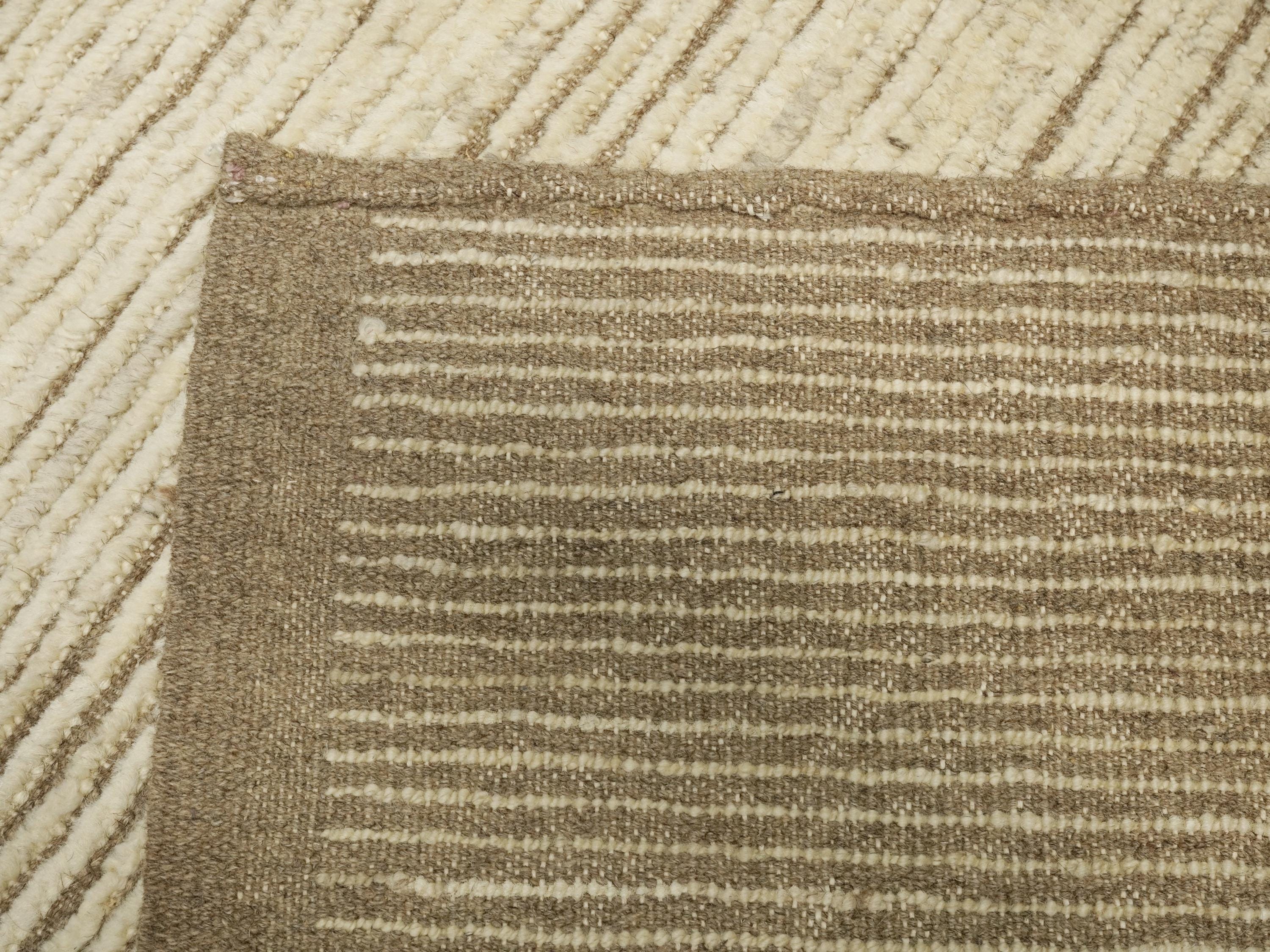 16 Ft Beige Moroccan Runner Rug - Afghan Handmade Rug