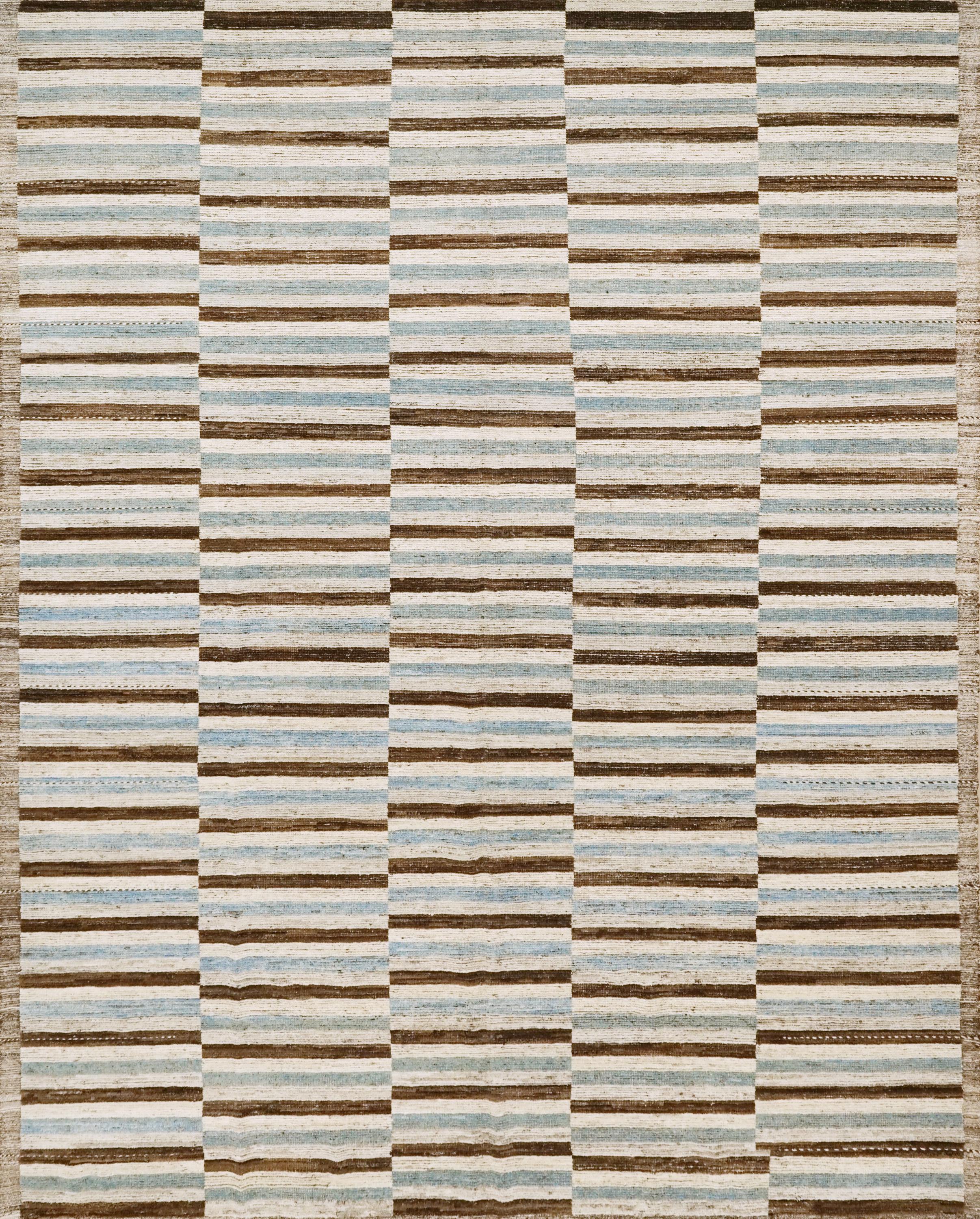 9x14 Ft Blue & Black Moroccan Rug - Afghan Wool Area Rug