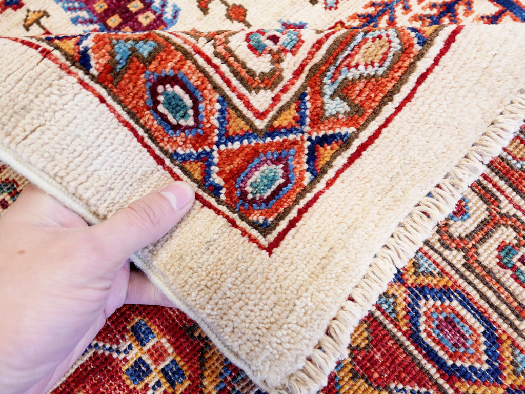 12x15 Ft Hand Knotted Red Heriz Rug - Traditional Oriental Area Rug