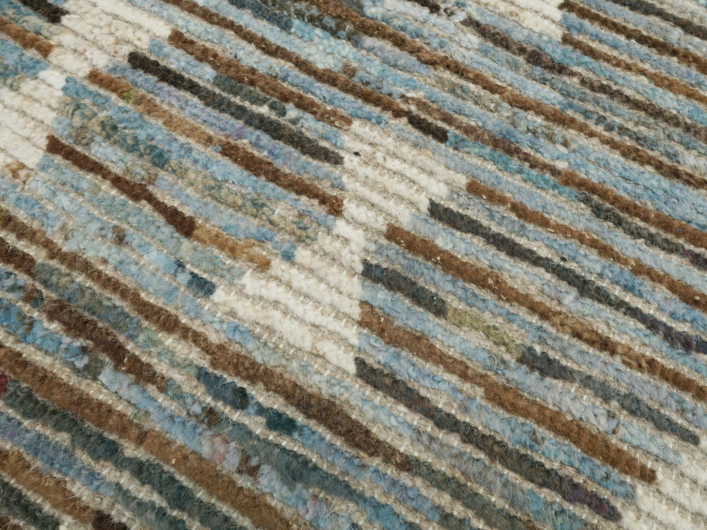 3x5 Ft Blue Moroccan Rug - Hand Knotted Area Rug