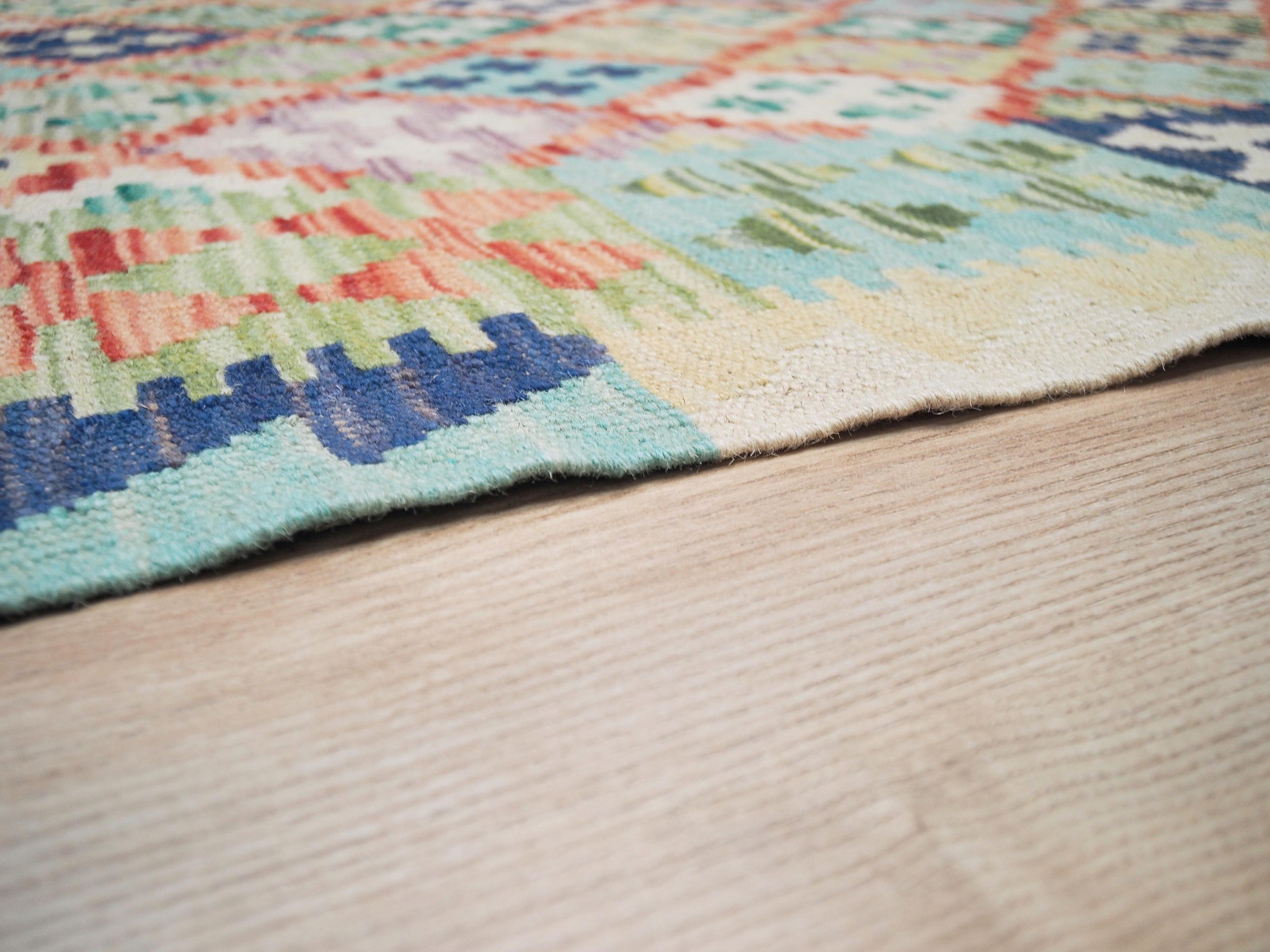 7x10 Ft Maimana Kilim Rug - Handmade Afghan Flat Weave