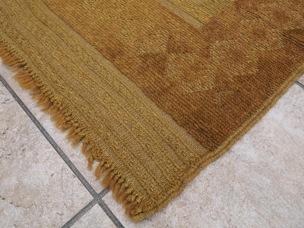 5x6 Ft Vintage Orange Tribal Kilim Rug - Hand-Knotted Afghan Wool