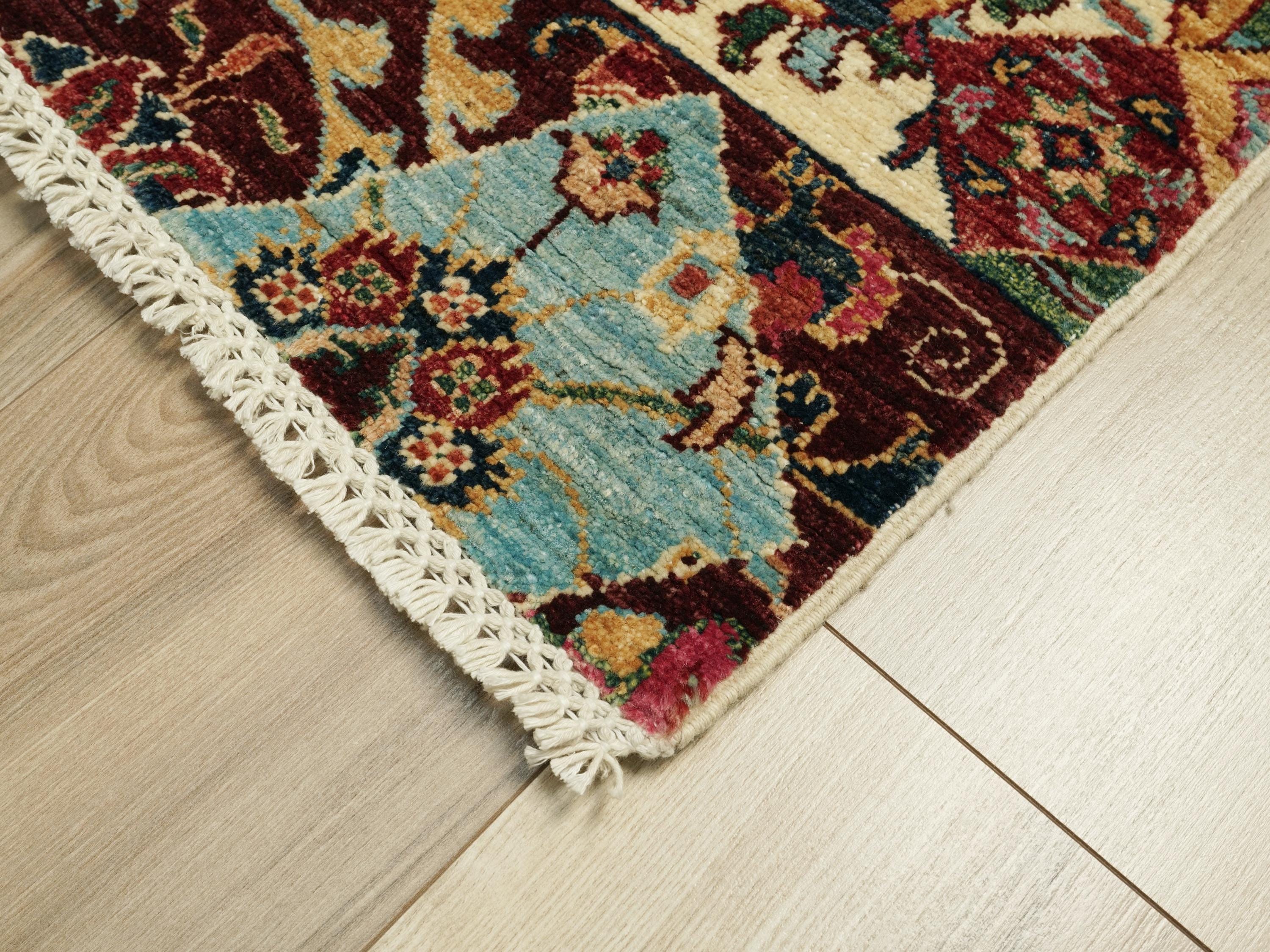 3x4 Ft Afghan Rug - Handmade Wool Area Rug