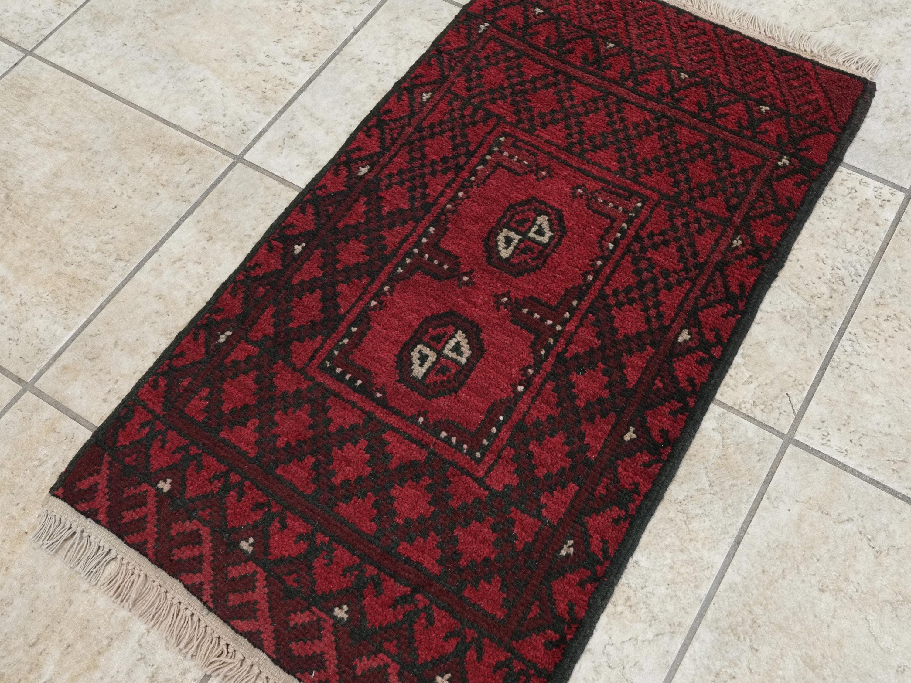 2x3 Ft Red Khal Mohammadi Rug - Handmade Tribal Rug
