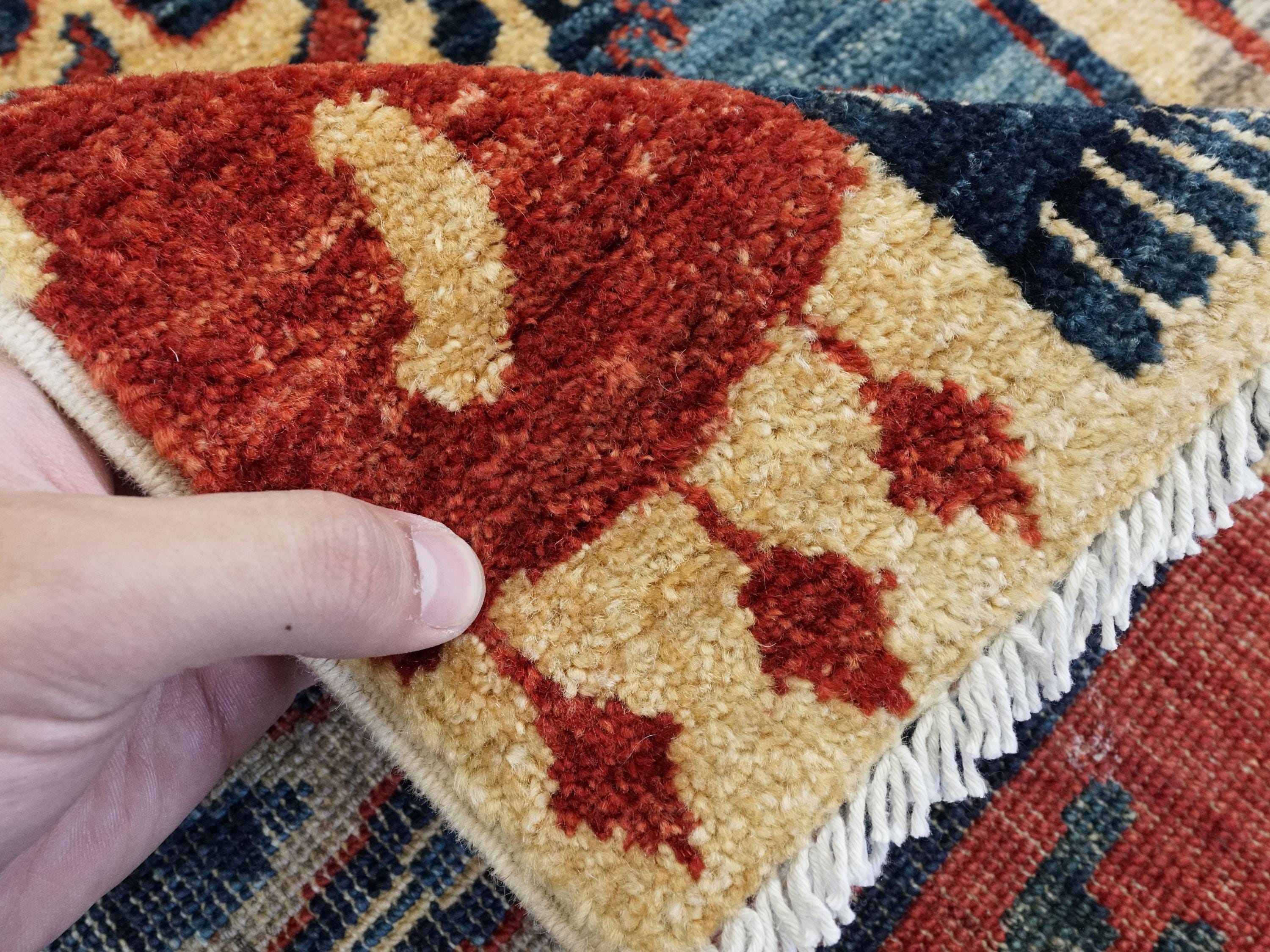 10 Ft Colorful Gabbeh Runner Rug - Hand Knotted Wool Hallway Rug