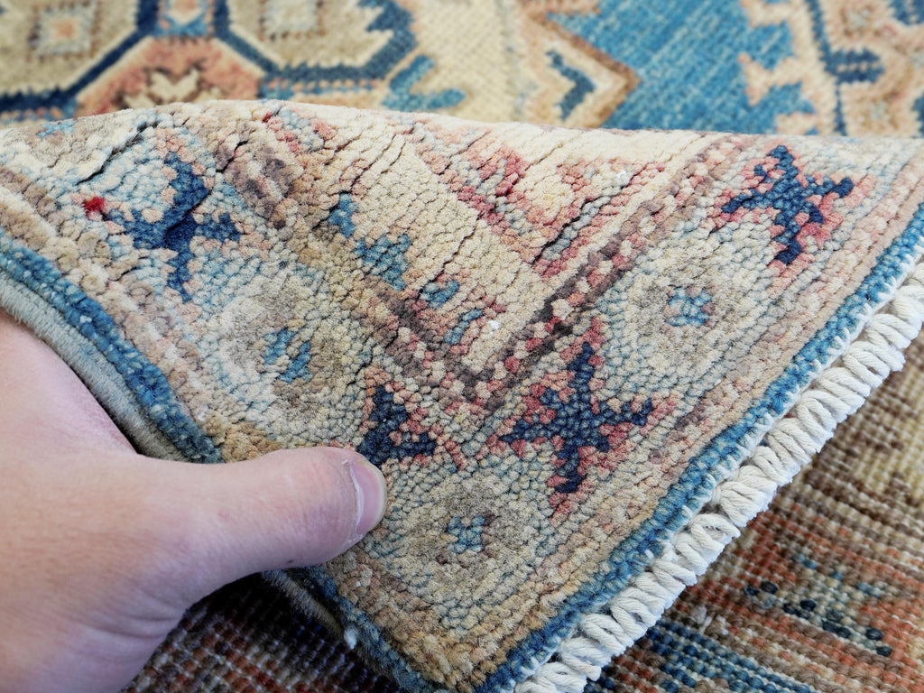 3x5 Ft Blue Serapi Rug - Oriental Wool Antique Rug - Persian Design