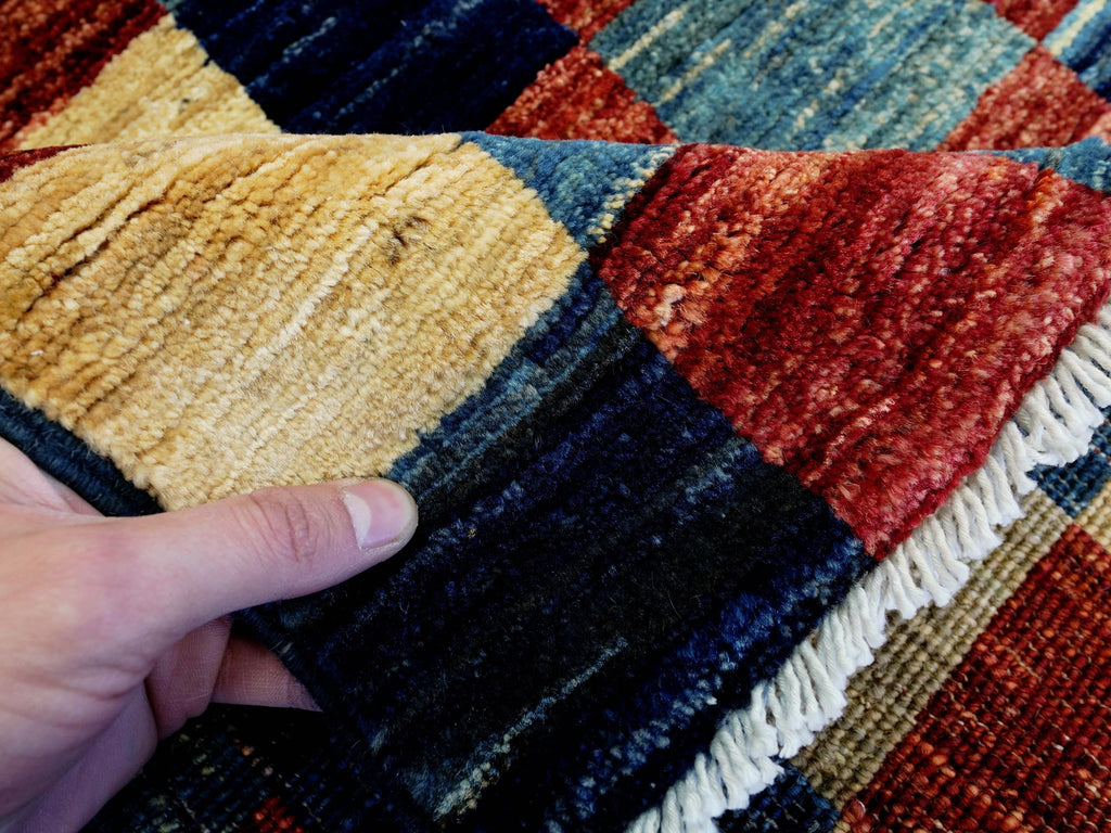8x10 Ft Colorful Handmade Gabbeh Rug - Afghan Wool Area Rug
