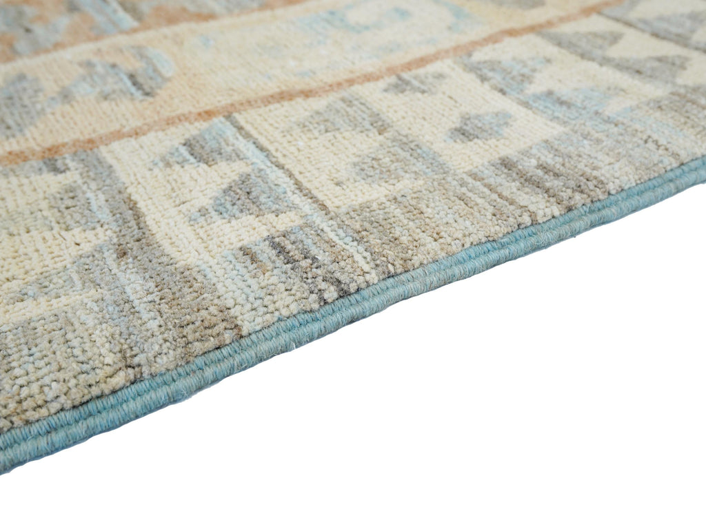 6x9 Ft Antique Tibetan Rug - Beige & Brown Chinese Design