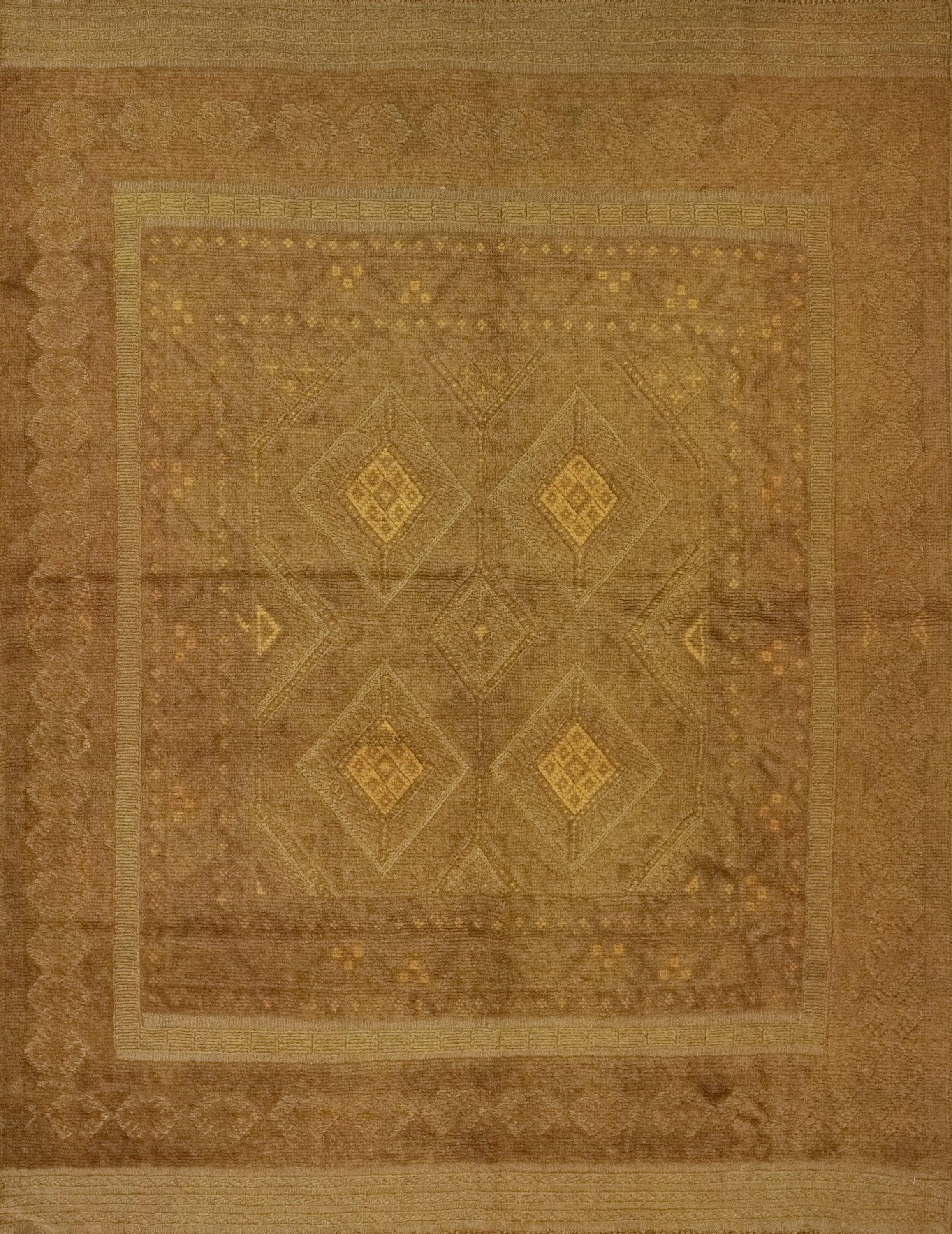 5x6 Ft Vintage Orange Tribal Kilim Rug - Hand-Knotted Afghan Wool