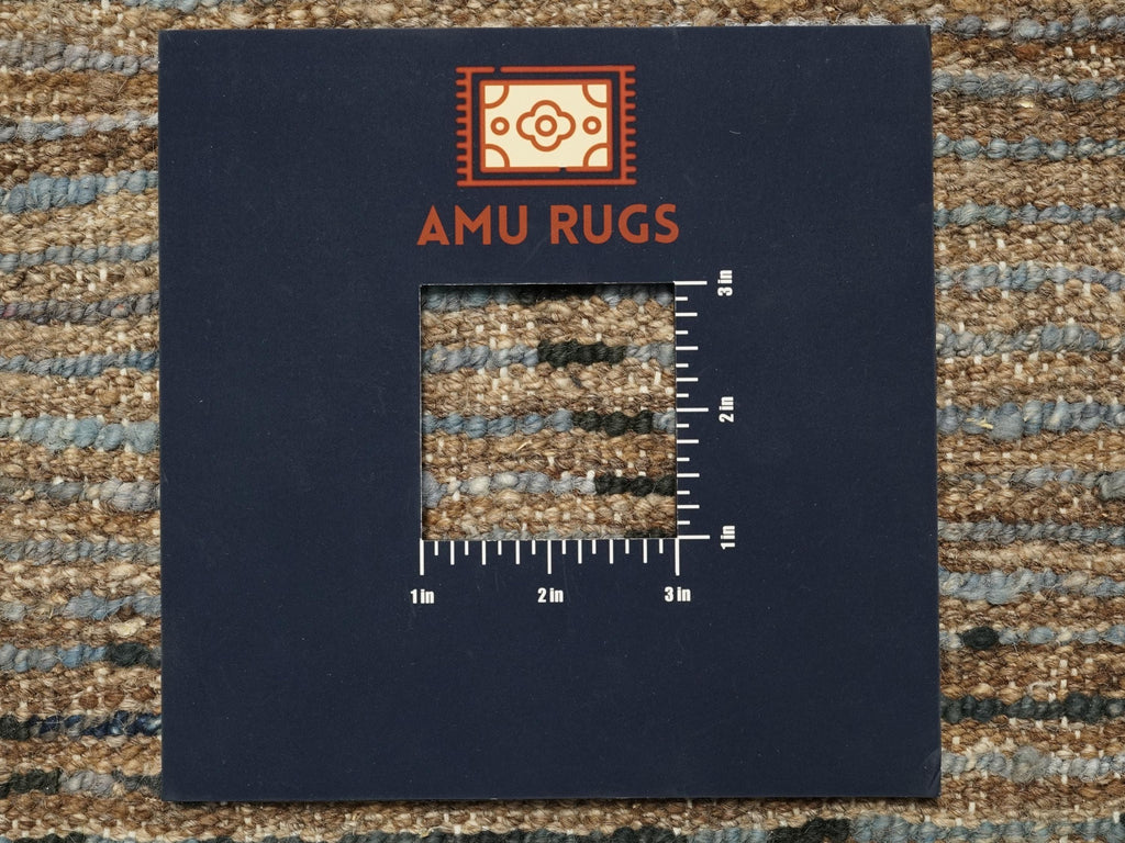 10 Ft Blue Moroccan Runner Rug - Afghan Handmade Wool Rug