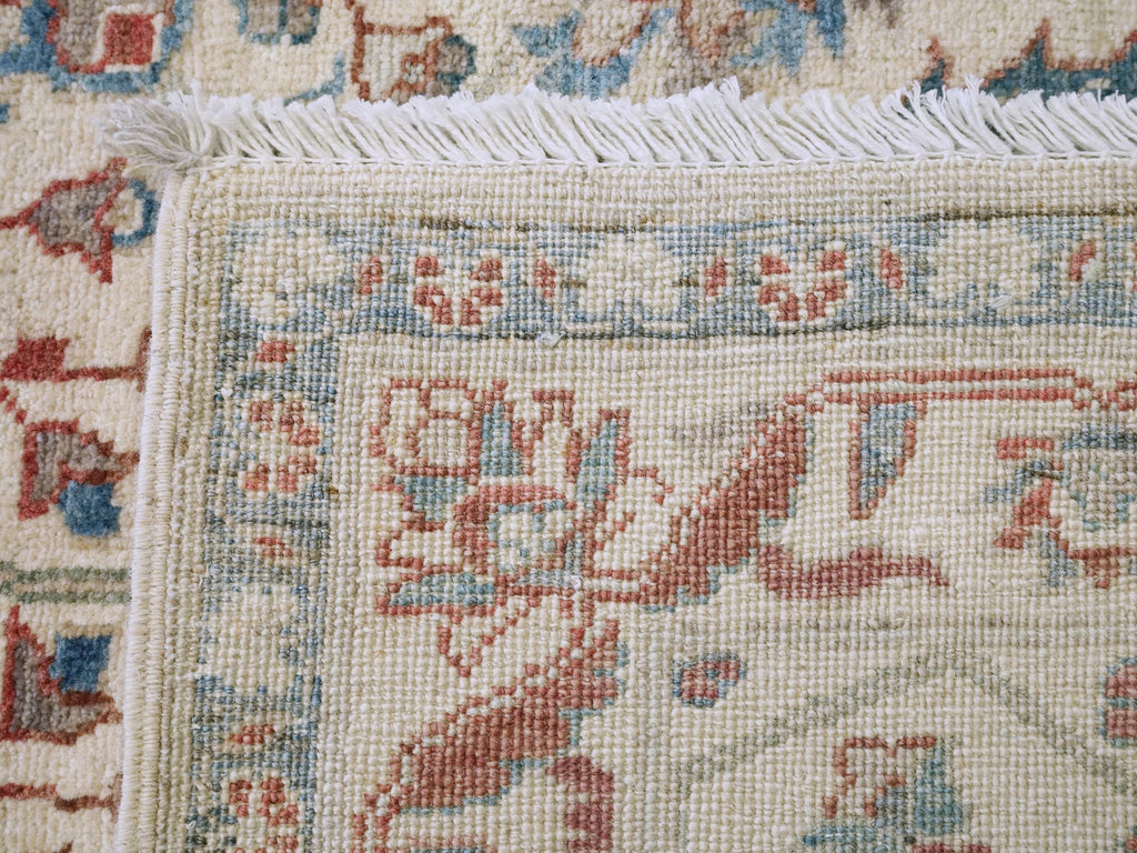3x5 Ft Handmade Afghan Serapi Rug - White Vintage Wool Area Rug