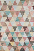 7x10 Ft Colorful Moroccan Wool Rug - Hand Knotted Afghan Rug