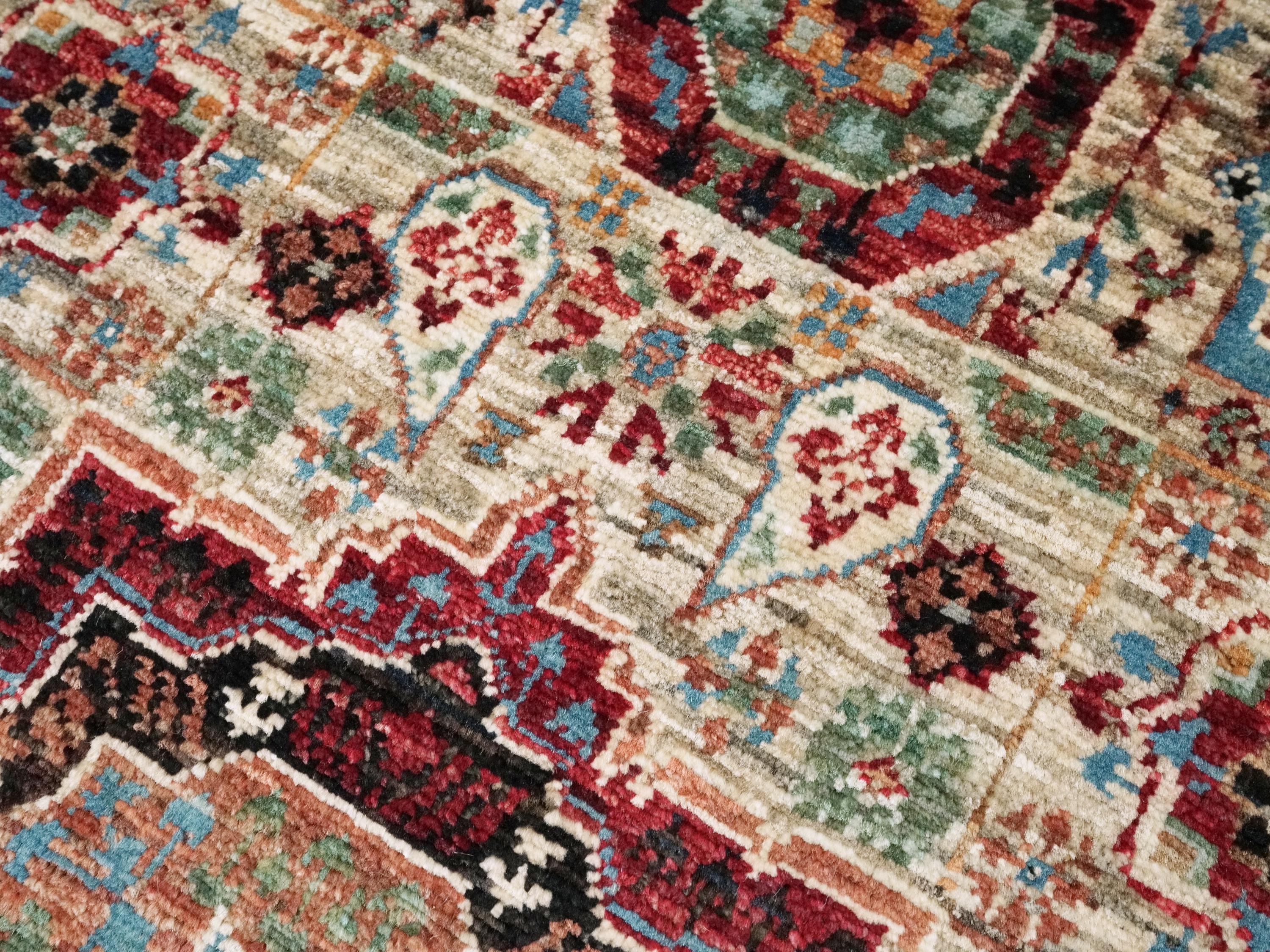 2x3 Ft Beige Mamluk Rug - Oriental Accent Rug