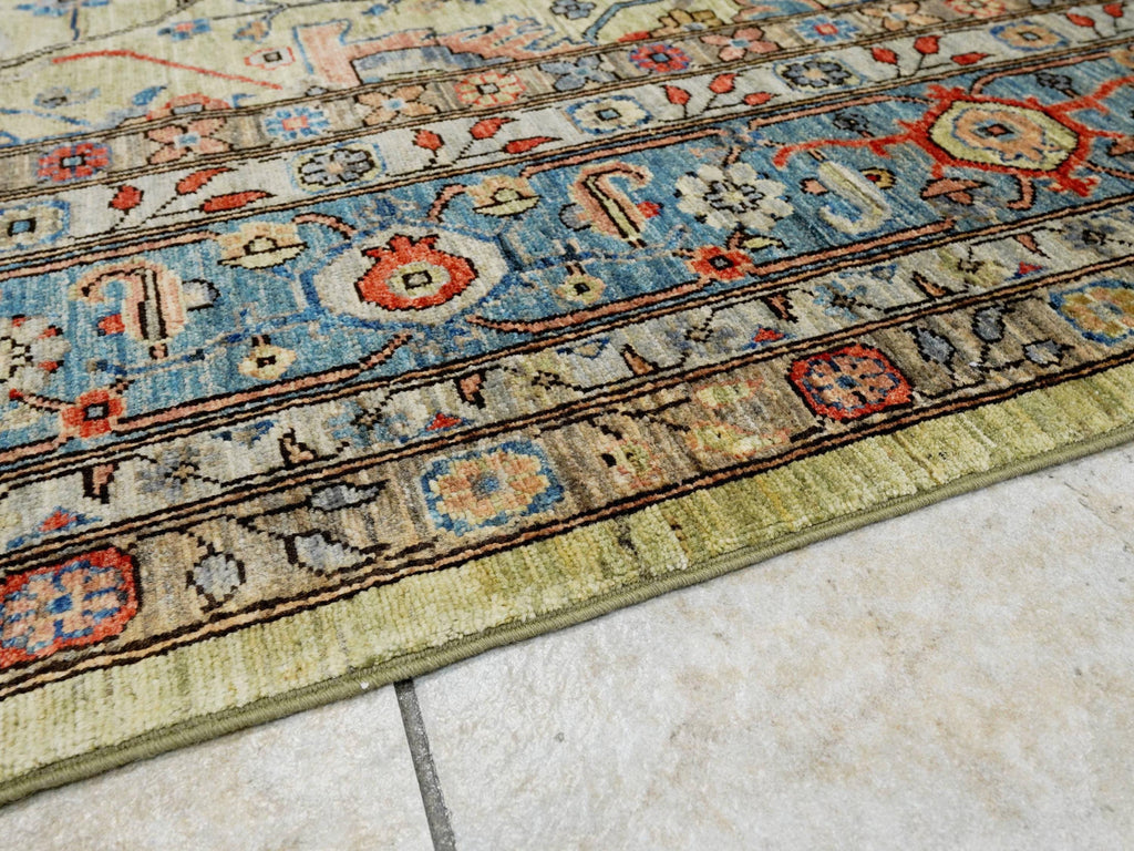 9x12 Ft Green Bidjar Rug - Afghan Oriental Area Rug