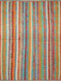 6x8 Ft Colorful Kilim Rug - Afghan Tribal Flat Weave