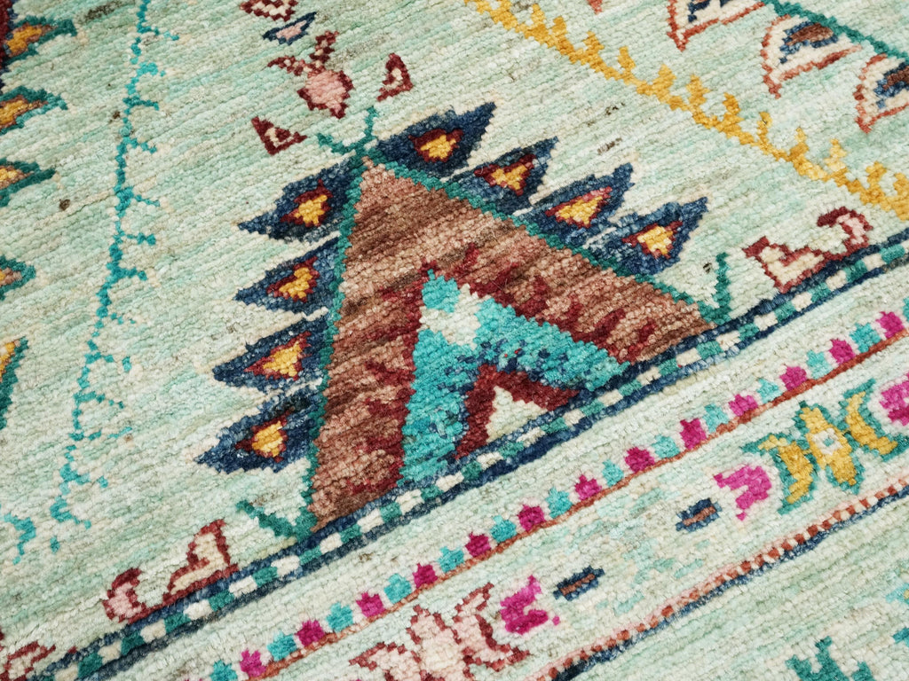 3x4 Ft Hand Knotted Wool Khorjin Rug - Traditional Oriental Area Rug