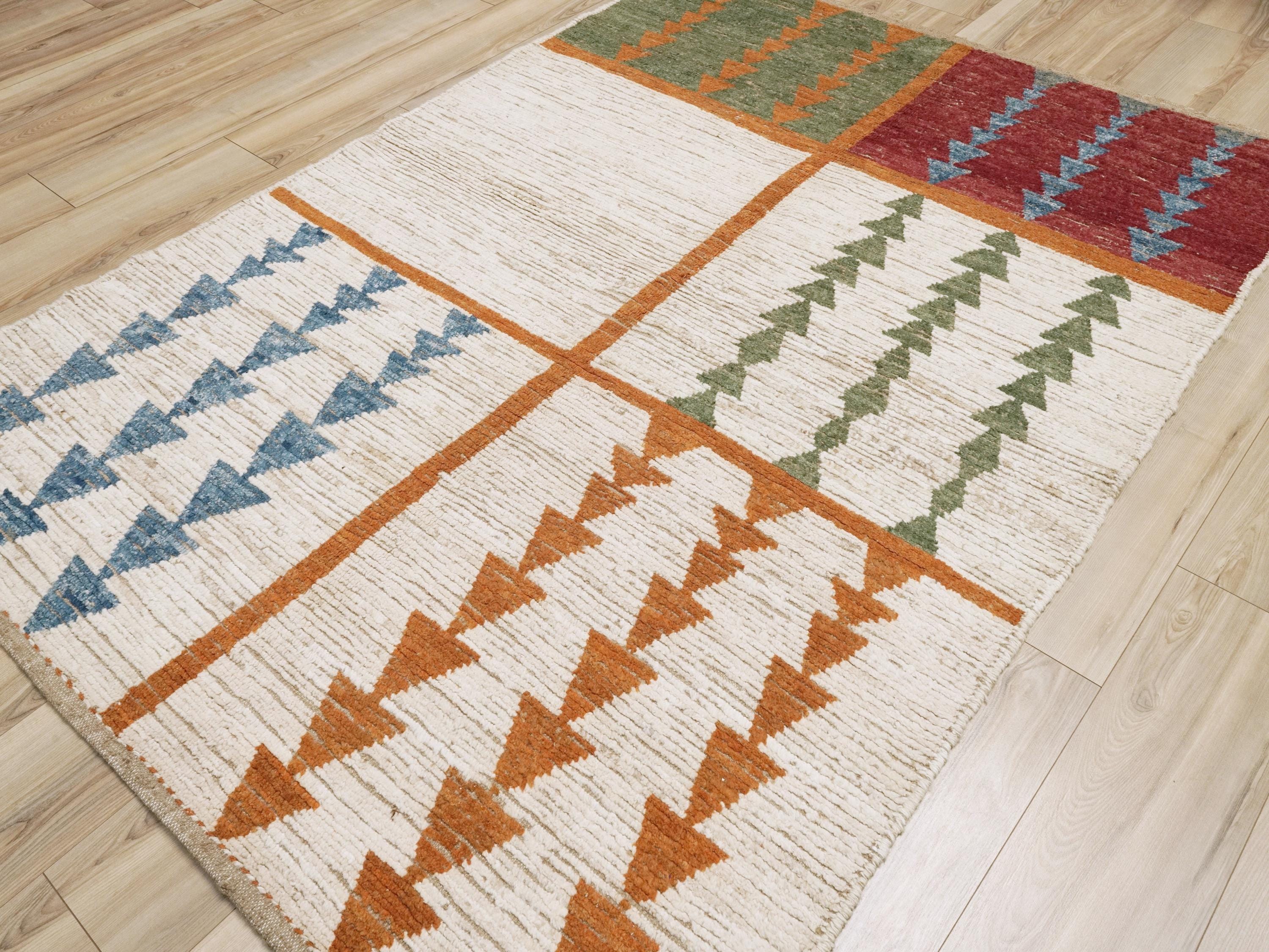 5x8 Ft Handmade Moroccan Rug - Afghan Area Rug