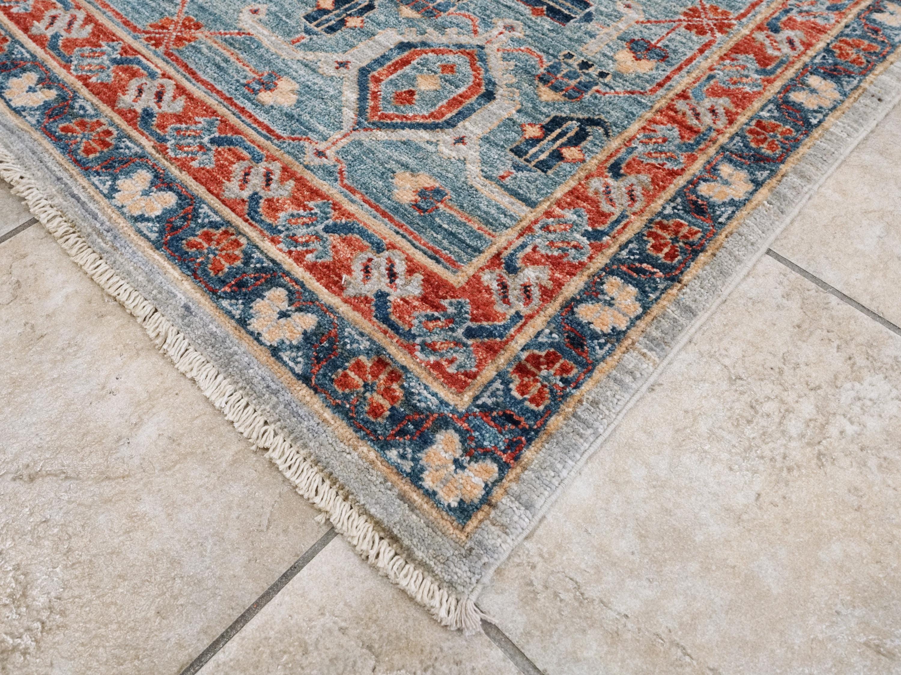 12x15 Ft Gray Heriz Rug - Handmade Afghan Area Rug - Oversize