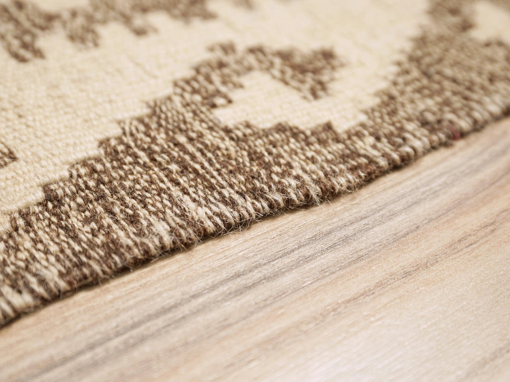 4x6 Ft Red Maimana Kilim Rug - Handwoven Afghan Flat Weave