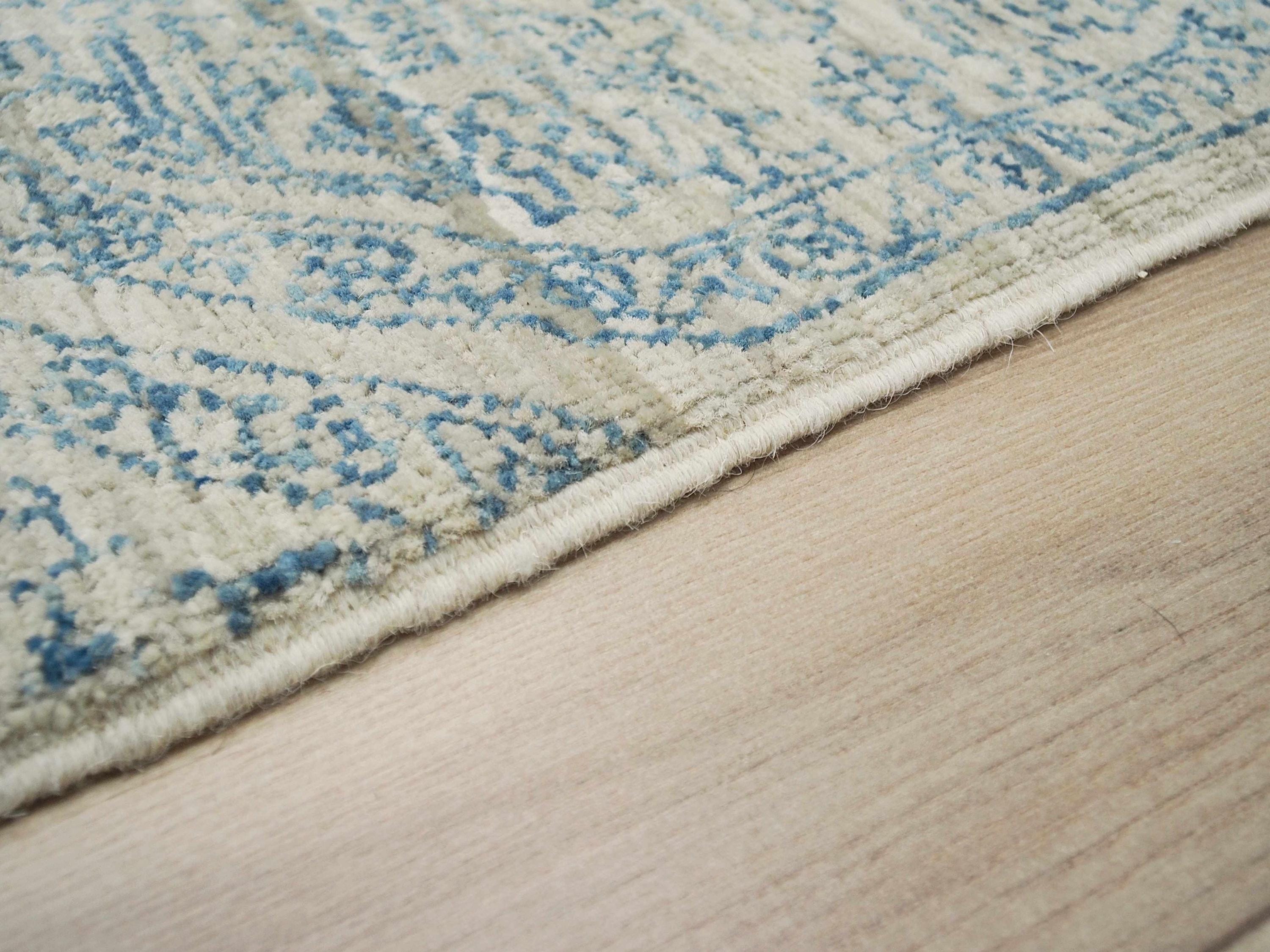 10x14 Ft Light Blue Gabbeh Rug - Hand Knotted Oriental Wool Rug