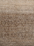 7x10 Ft Brown Moroccan Rug - Hand Knotted Area Rug