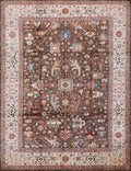 9x12 Ft Brown Serapi Rug - Afghan Oriental Area Rug - Persian Design