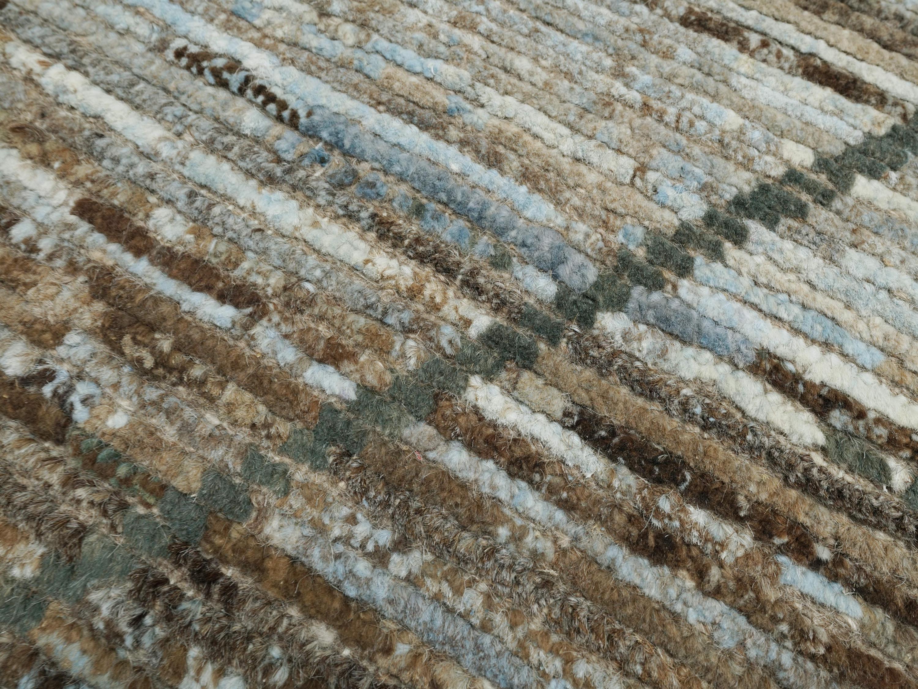 3x5 Ft Hand Knotted Coral Moroccan Rug - Afghan Wool Rug