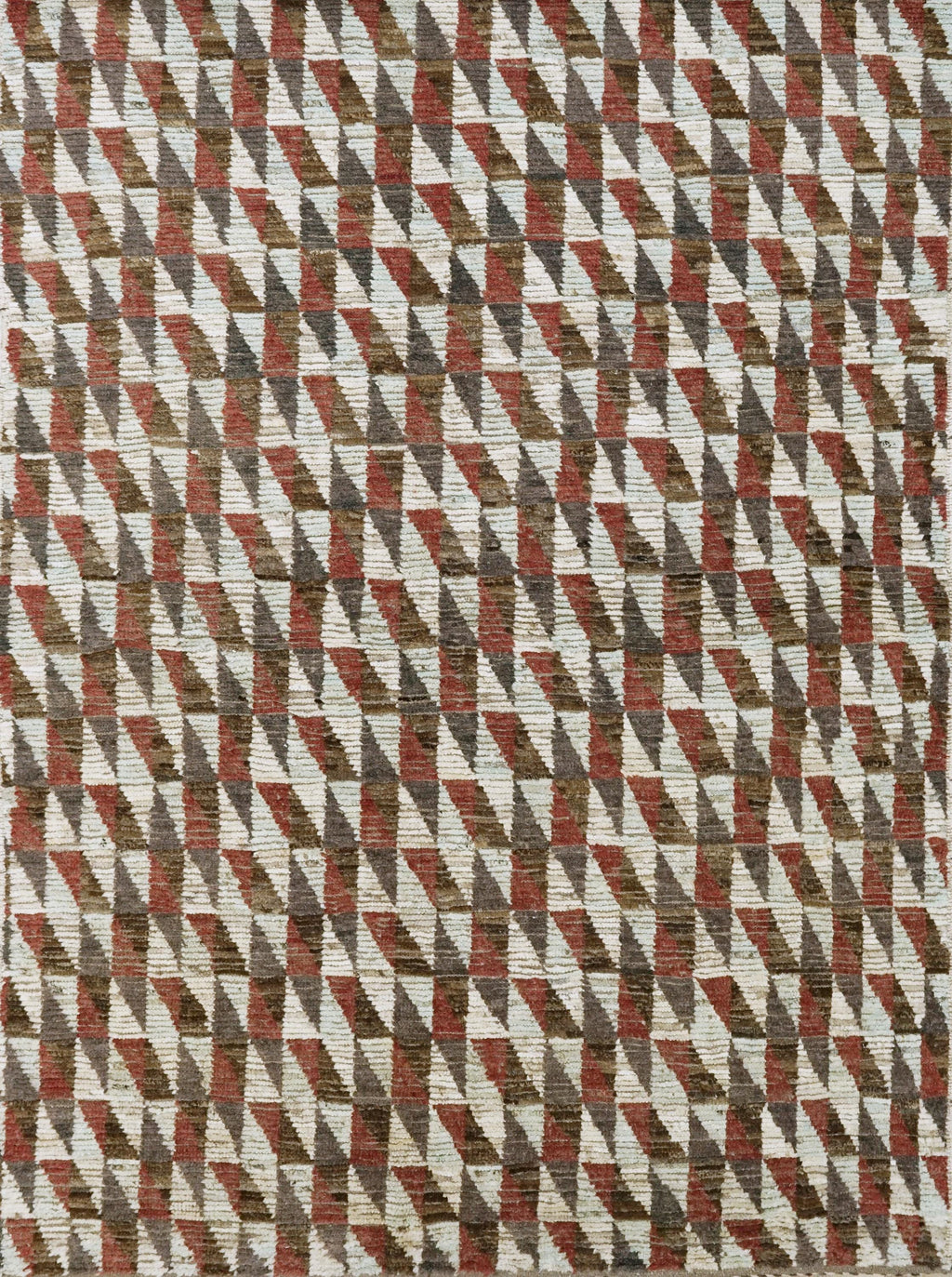6x9 Ft Moroccan Rug - Tribal Geometric Design