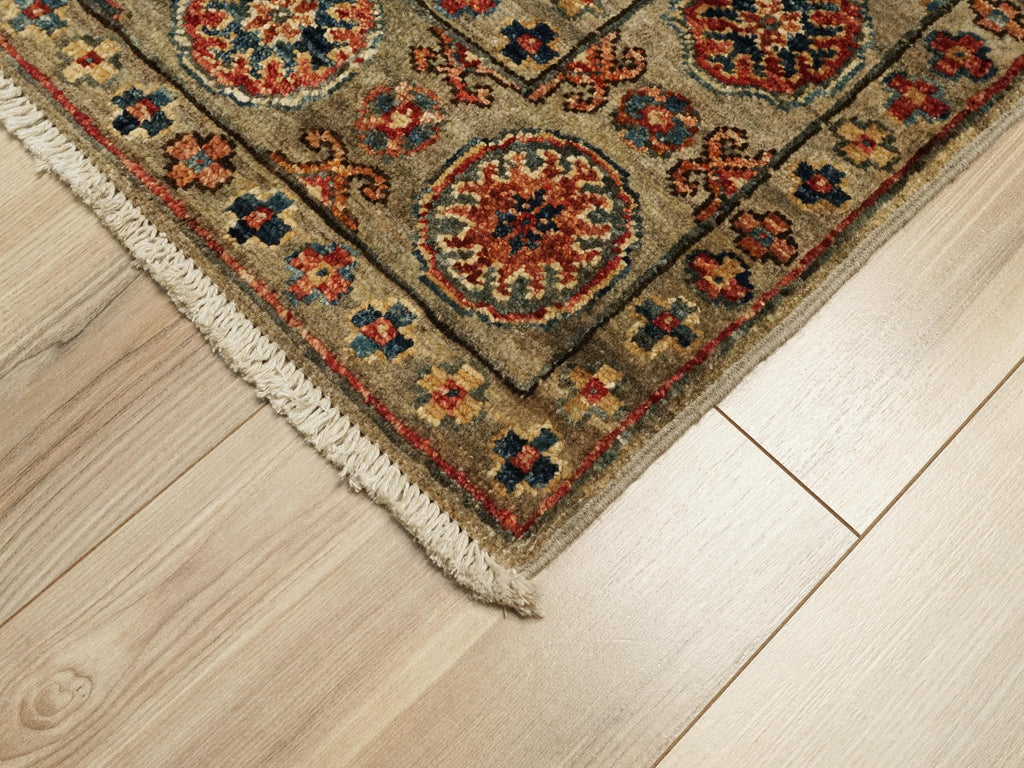 3x5 Brown Heriz Rug - Handmade Wool Area Rug