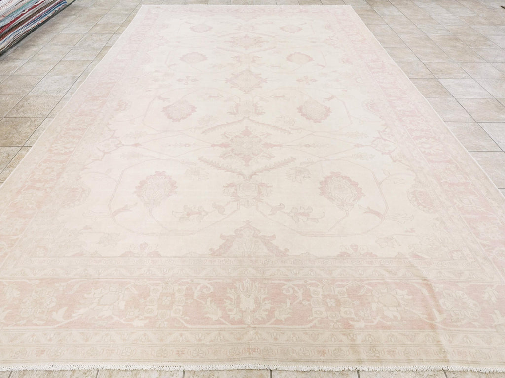 10x14 Ft Pink Vintage Serapi Rug - Hand Knotted Afghan Rug