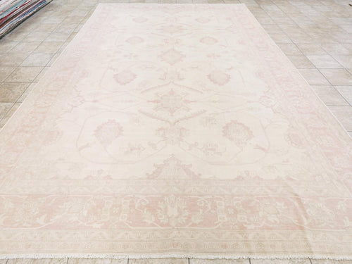 10x14 Ft Pink Vintage Serapi Rug - Hand Knotted Afghan Rug