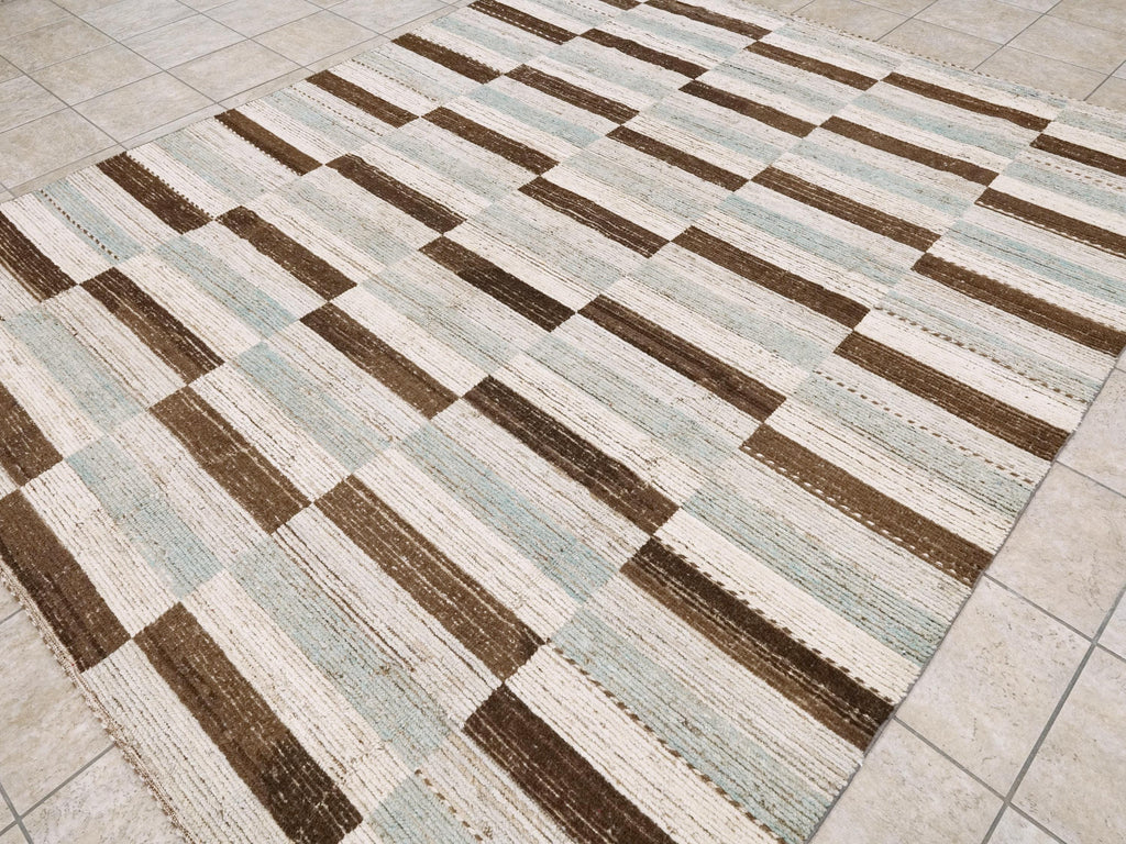 8x10 Ft Moroccan Wool Rug - Afghan Handmade Area Rug
