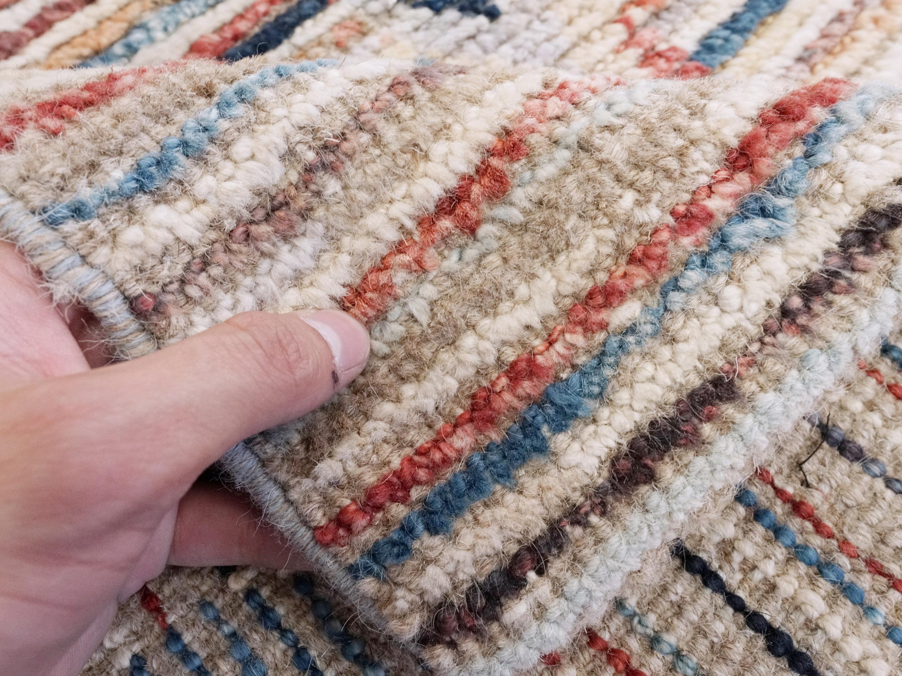 7x10 Ft Multicolor Moroccan Rug - Hand Knotted Area Rug