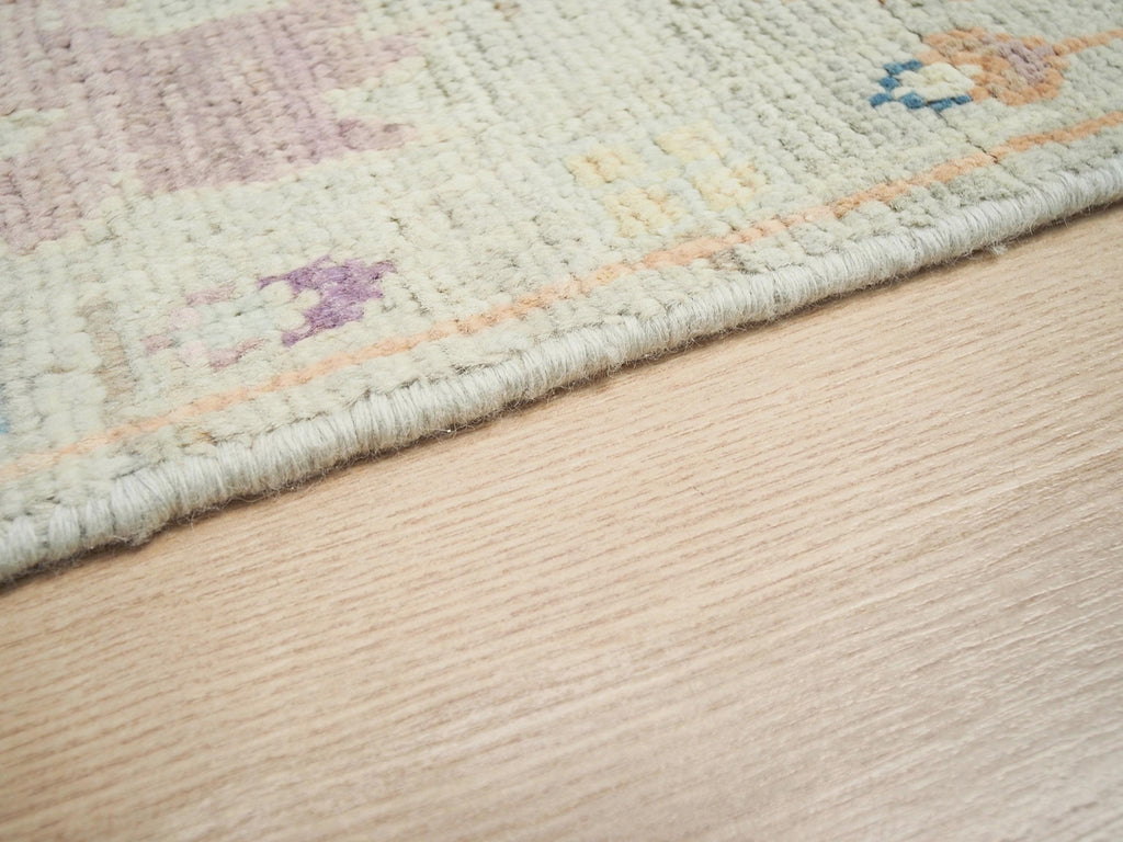 8x10 Ft Light Green Oushak Wool Rug - Hand Knotted Area Rug