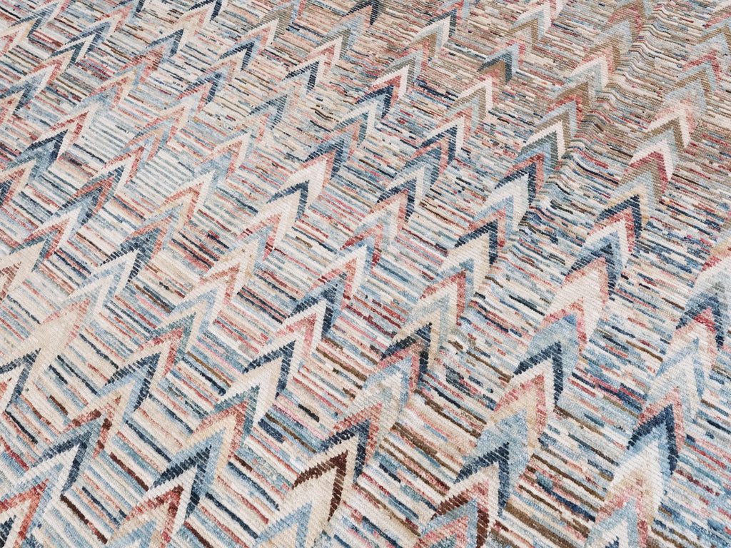 10x14 Ft Colorful Moroccan Rug - Afghan Handmade Wool Rug