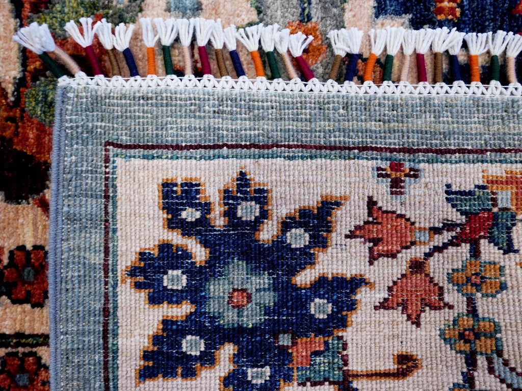 9x12 Ft Beige Serapi Rug - Afghan Oriental Area Rug - Persian Design