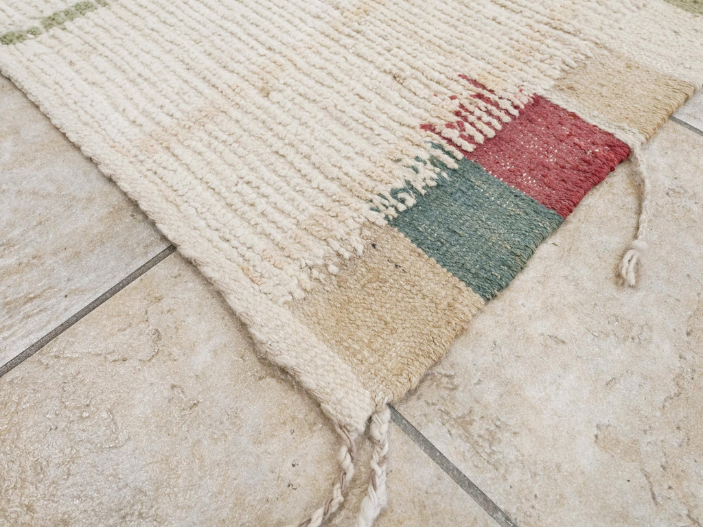 12x15 Ft Afghan Area Rug - Handmade Beige Moroccan Wool Rug