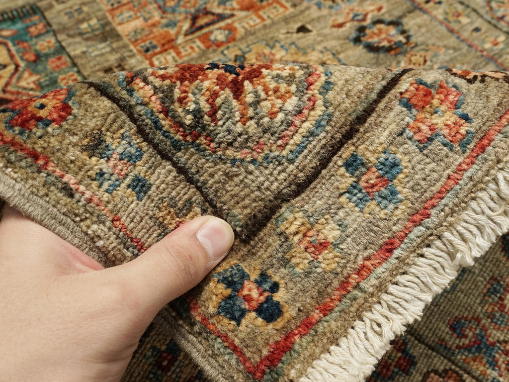 3x5 Brown Heriz Rug - Handmade Wool Area Rug