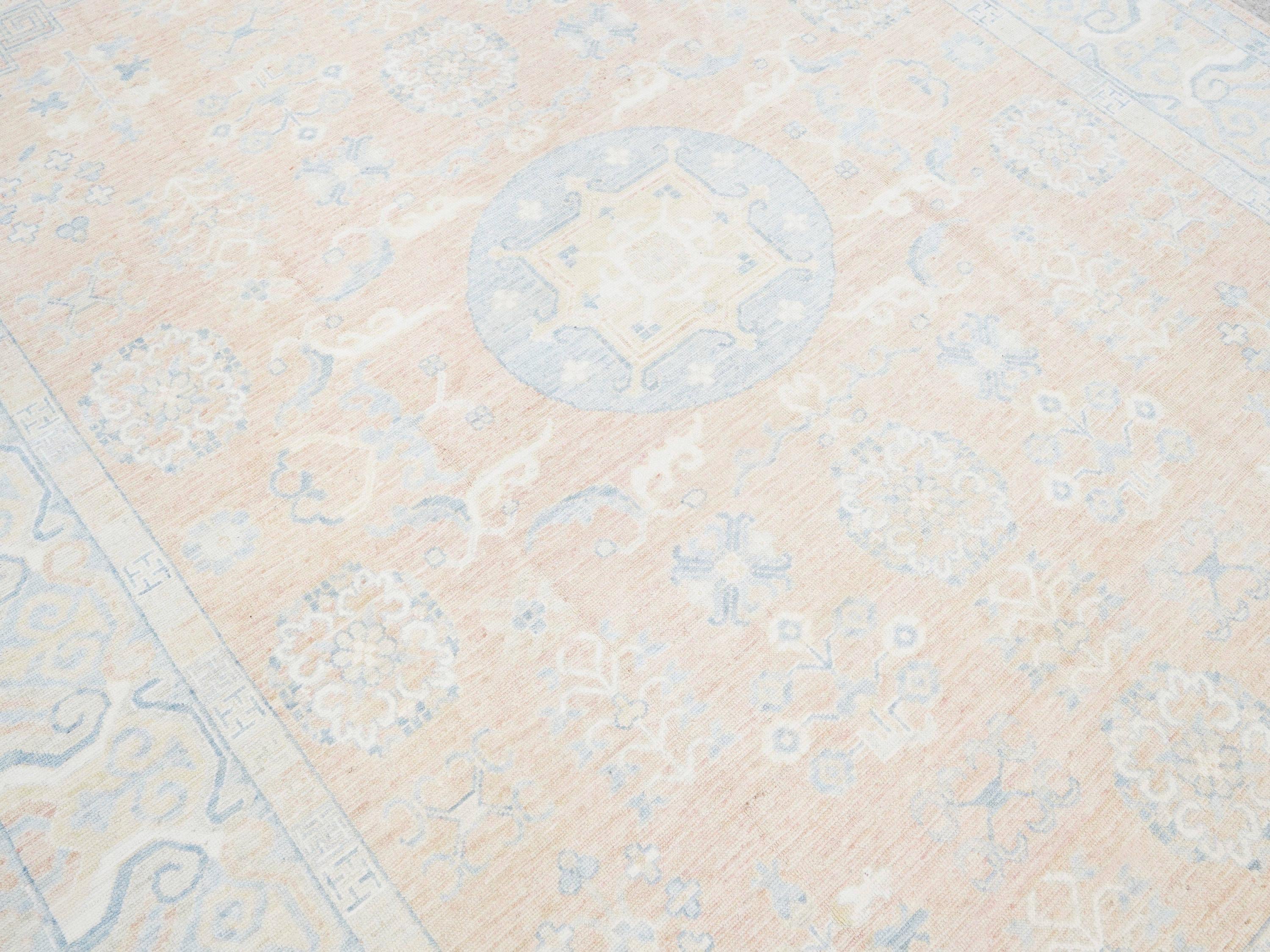 9x12 Ft Orange Oushak Rug - Handmade Area Rug - Ottoman Design